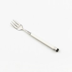 보겐 스퀘어 투톤 커트러리 티포크, 화이트 + 실버, 1개