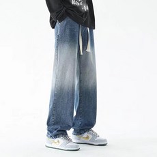 구디프 남성용 아메리칸 워싱 포인트 스트레이트 와이드 팬츠