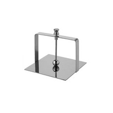 JH Company方形鋼質餐巾紙架 M, 銀, 1個