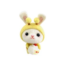 DIY 양모 니들 펠트 인형 공예 키트 coquad004 I72, 030, 1개