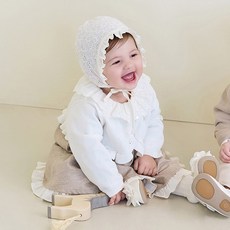 ETTOI 女童 Azel CDG 洋裝 + 針織開襟衫套組