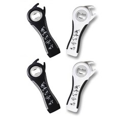 부스마켓 다기능 오프너 2종, 블랙 + 그레이, 화이트 + 그레이, 2세트