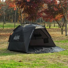 카즈미 비어드 선 쉘터 텐트, 블랙, 3~4인용