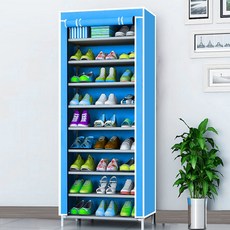 SAERON LAC 簡易鞋櫃 9 步 60 x 30 x 155cm, 藍色