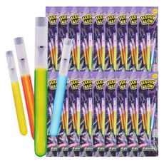 KY I&D 快樂夜光哨子項鍊螢光棒, 18個, 隨機出貨