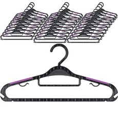 博納爾簡約防滑衣架, 50個, 紫色