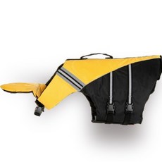 비제스코 강아지 해수욕장 수영 턱받침 쪼기 하네스 VIB-24, 옐로우, 1개