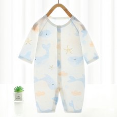 베베니즈 라이트순면 풀스냅 긴팔우주복