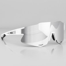 가빈 스타일호른 스포츠 선글라스 G104 + 도수클립 세트, T934 화이트 실버변색렌즈, 1개