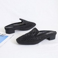 여성용 망사 힐 블로퍼 4cm KCT_6001-A149