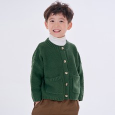 LITTLE RABBIT 兒童C款華夫格紋針織開襟衫