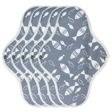 WIZLLY 布衛生棉 迷彩灰, 大型, 1入, 5個