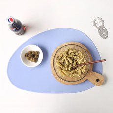 에이드엘 슬림 몽돌 실리콘 테이블매트 2p, 라벤더, (38.6 x 26.7cm), 2개