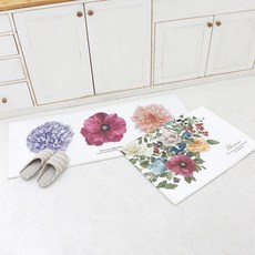 SANGSANGHOO 綠葉插畫浴室地墊, 混合色