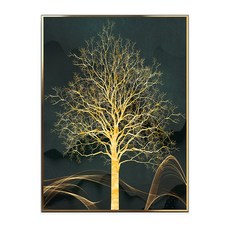 마벨인홈 인테리어 골드트리 A 알루미늄 액자 포스터 세트, 골드