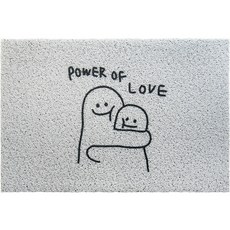 MA 簡約印花腳踏墊 TYPE03, 白色