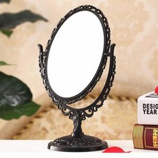 Thumbs Mine 公主雙面化妝鏡 桌上鏡, 黑色