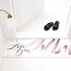 모두의러그 물 흡수하는 고탄력 롤링 규조토 주방매트, LoveYou