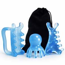 이고다 오닉스 괄사 마사지기 올인원키트 세트 A411, 블루(마사지기), 1세트