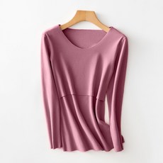 헤스티아 라운드 벨벳 수유내복 상의