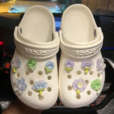 花朵洞洞鞋鞋扣10件組