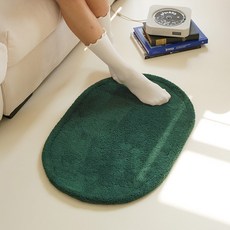 馬卡龍色浴室地墊, 綠色