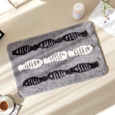 Mother's HOME 3D圖案絨毛腳踏墊, 魚