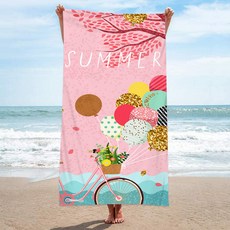 Unheve 夏日派對 海灘巾 70 x 150 cm, 1個, 07 夏季