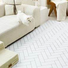LIFANG 반려동물 미끄럼방지 매트, 헤링본, 1개