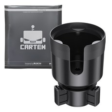 CARTEM 車用大容量杯架置物架, 1個, 黑色