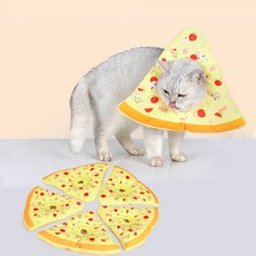 PASTEL PET 貓咪披薩片造型頸圈, 1個, 混合顏色