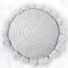 Moment 可愛毛球針織抱枕 CJ-MA92, 單一顏色