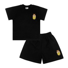 KIDSCREW 兒童透氣20支松鼠口袋短袖T恤 + 短褲套裝