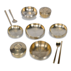 太祖鈦餐具 2 件套, 鈦金, 餐具15p