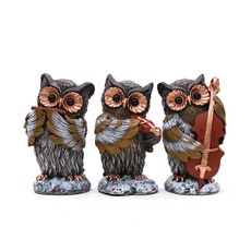 弦樂三重奏 貓頭鷹裝飾 katl024 3種, 混色