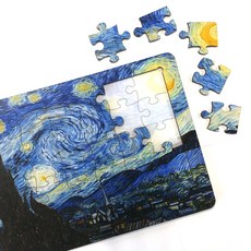 LI NA DESIGN 拼圖畫廊木板拼圖星夜 19 x 29cm, 1個, 35件