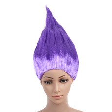 市集風趣味尖頭假髮, 紫色, 1個