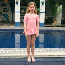 MaritheFrancoisGirbaud 兒童用 ENFANT W CIRCLE LOGO FLARE SWIMSUIT