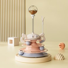 Lanboer 貓咪機器人嗅聞轉盤, 1個, 粉紅色