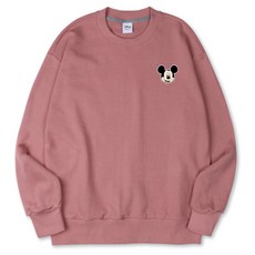 VENHIT 迪士尼米奇刺繡特級雙面布料大尺碼大學T DNMKOM1308F