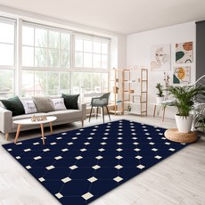 이정데코 클래식 타일 사계절 러그 카펫