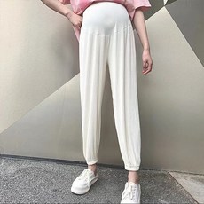 直筒束口運動孕婦褲