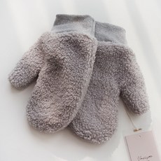 BABISOO 女款絨毛連指手套