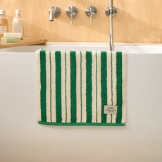 모던하우스 STF 더블 스트라이프 세면타월 190g 40 x 80 cm, 1개, 그린