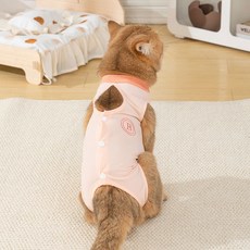 파스텔펫 반려동물 컬러 소프트 중성화복, 핑크, 1개