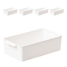 EZLIVING 儲藏室手把深型中型收納籃, n/a, 5個