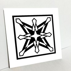 HTP 傳統紋樣磁磚 方形紋 餐具袋 K0936 9499, 1個