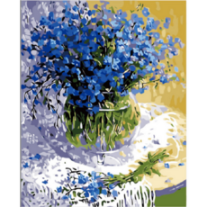 Momofix Painting DIY畫作組 40*50cm, 藍霧花, 1個