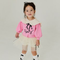 키키모라 여아용 리본 튜튜 샤 치마 레깅스