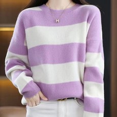 Awesomeful 女款Elstin條紋針織衫